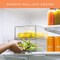 Sorbus Fridge Drawers - Clear Stackable Pull Out Organizer Bins - Food Storage Containers for Kitchen, Refrigerator, Freezer, Vanity Organization and Storage (4 Pack | Medium)